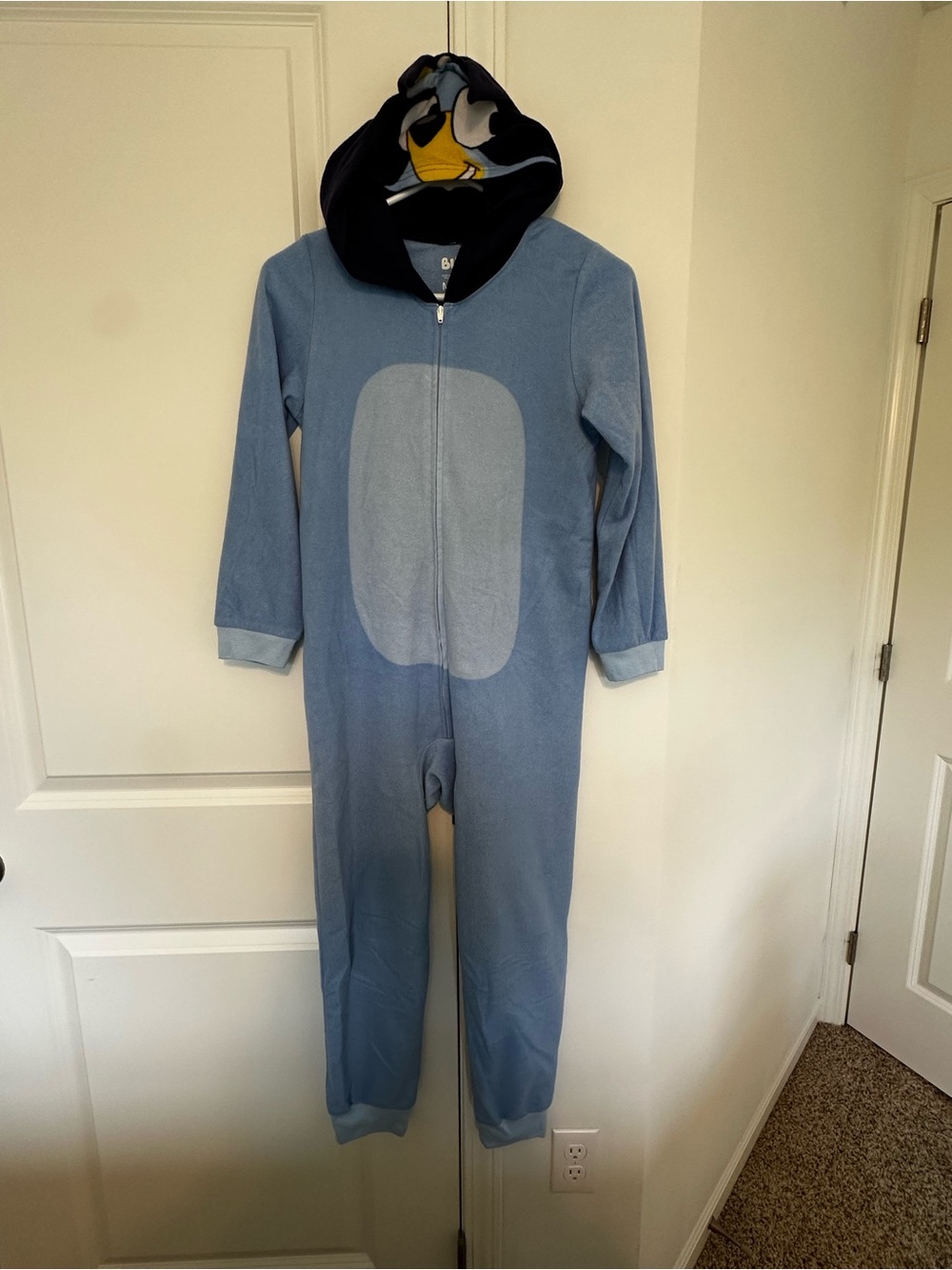Bluey Hooded Kids One-Piece Pajamas Onsie